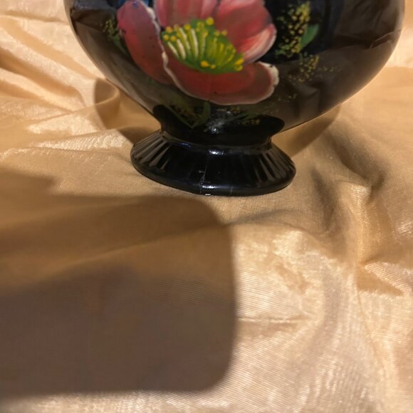 Black Amethyst Art Glass Bowl - Picture 3 of 5